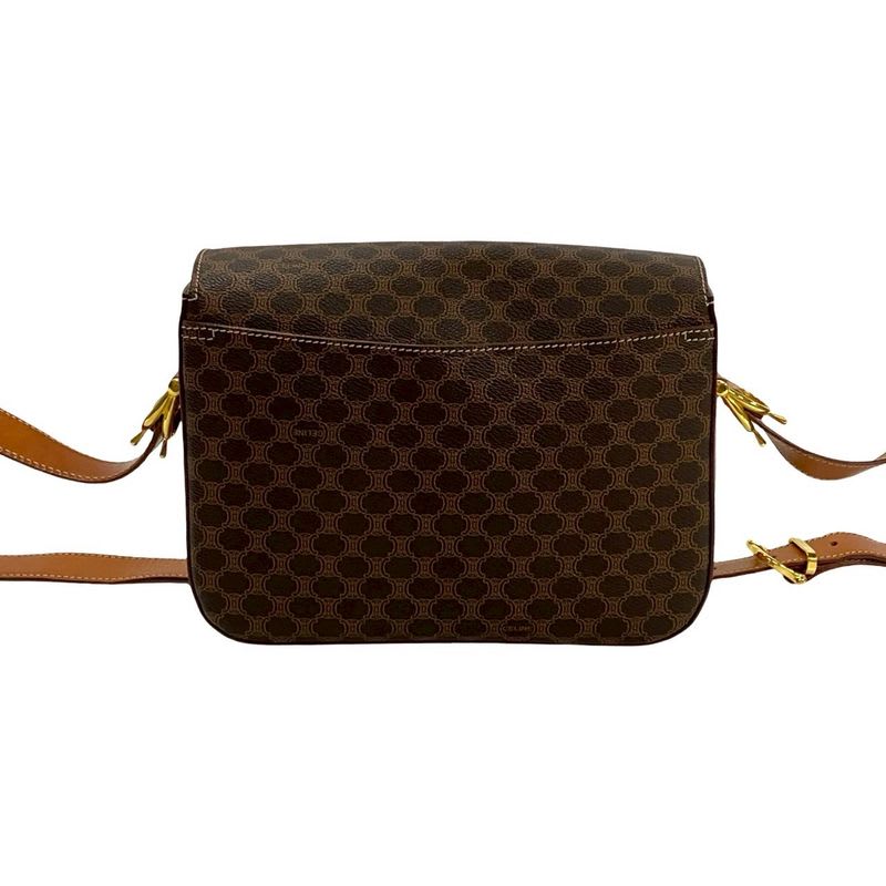 Celine Macadam Blason Triomphe Pattern Logo Carriage Hardware Leather