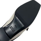 Hermes Groupie Flat Shoes Canvas Leather Black Mule Slipper Sandals — view 7