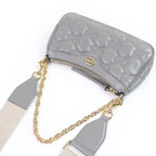 Gucci GG Matelasse Leather 2-Way Shoulder Bag Grey Storage — view 6
