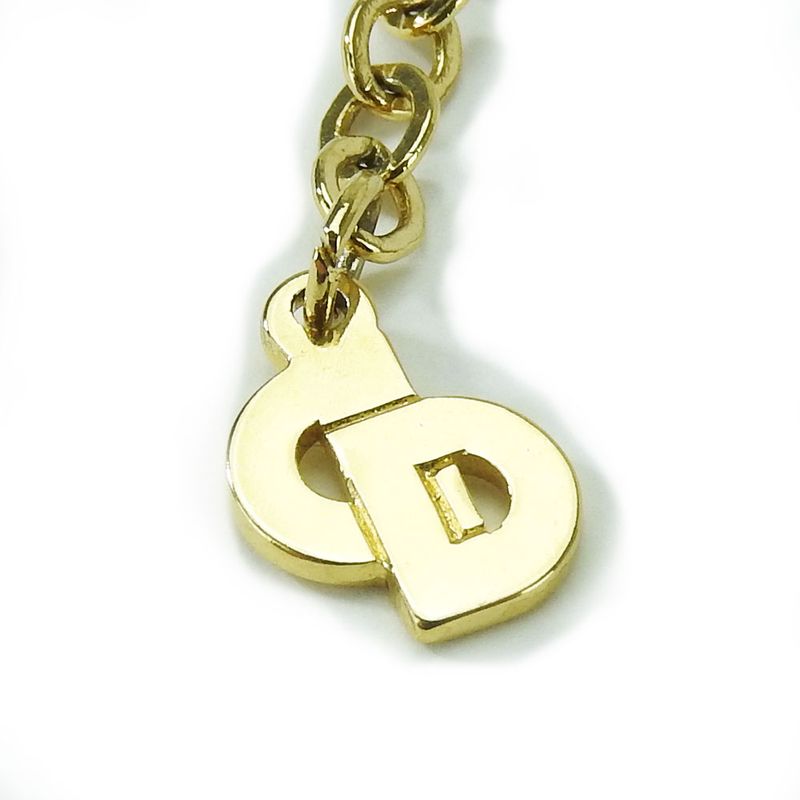 Christian Dior Necklace Metal Gold GP Perfume Bottle Motif Accessories — view 9