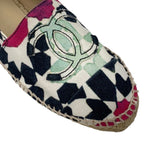 Chanel Flat Shoes Canvas Multicolor Coco Mark Espadrilles — view 9