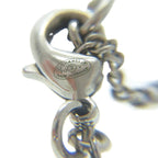 Chanel Coco Mark Metal Rhinestone Silver 0834 Necklace — view 9