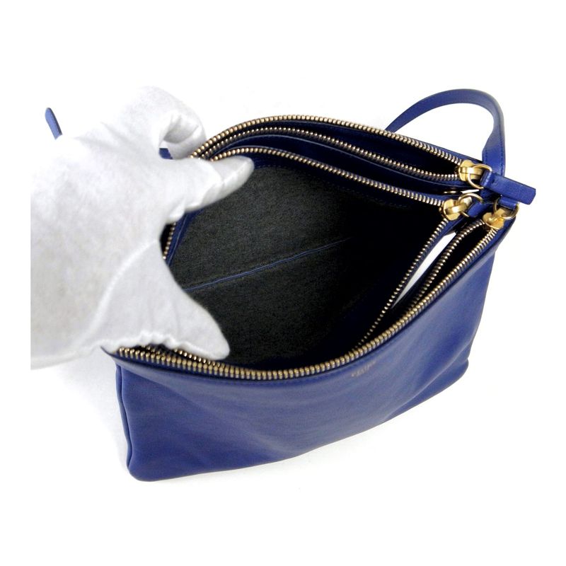 Celine Trio Shoulder Bag Purple Paw Nshop Listing — view 5