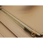 Celine Medium Strap Wallet Calfskin Nude Beige Citron Yellow Bicolor — view 8