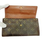 Louis Vuitton Monogram Pochette Porte Monet Cles Di Brown — view 7