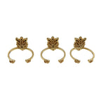 Gucci Crystal Heart 3 Strands GP Gold Red Blue Ring 1210 — view 3