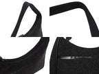 Prada Sports Bag Wool Nylon Charcoal Black Silver — view 5