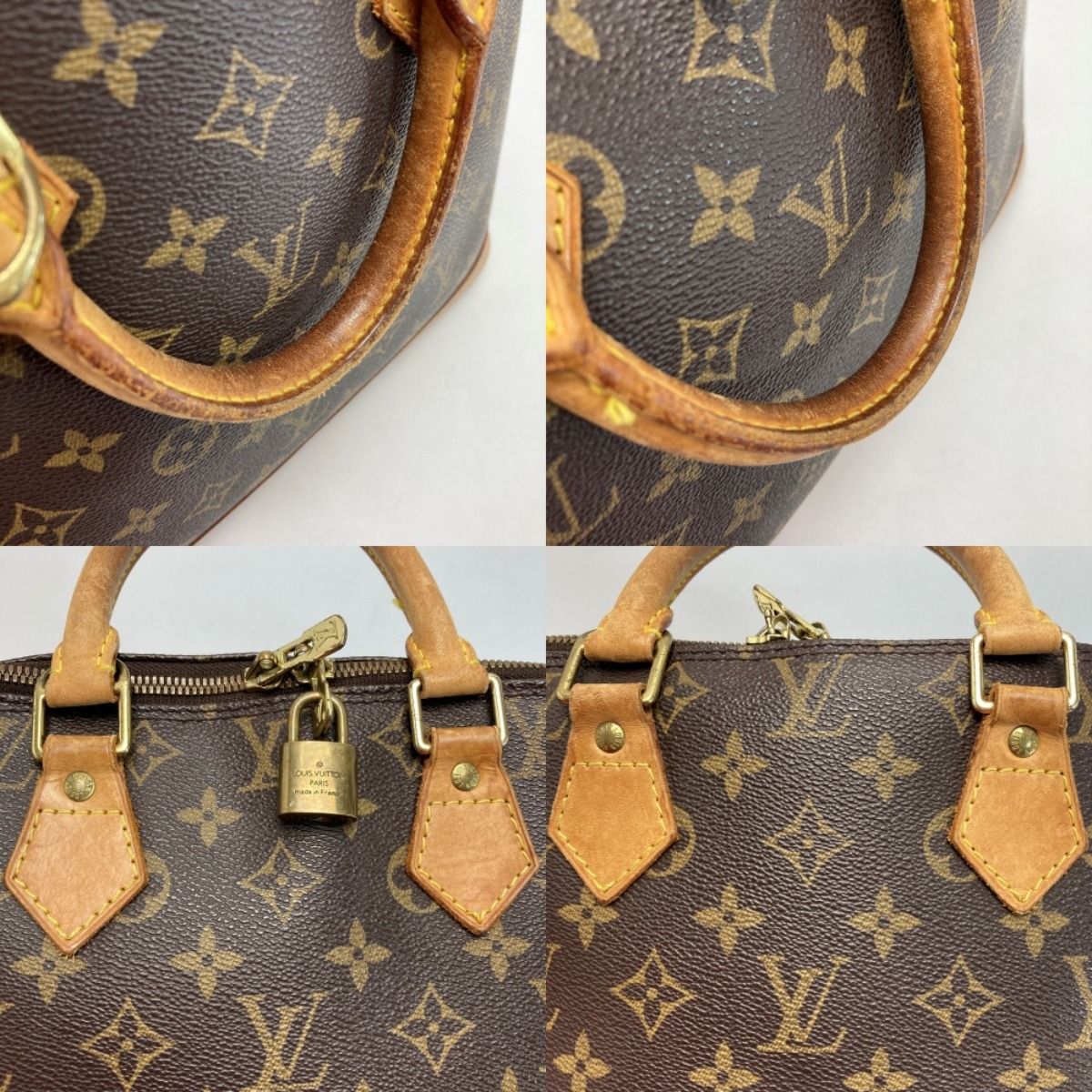 Louis Vuitton Monogram Alma Handbag with Padlock — view 7