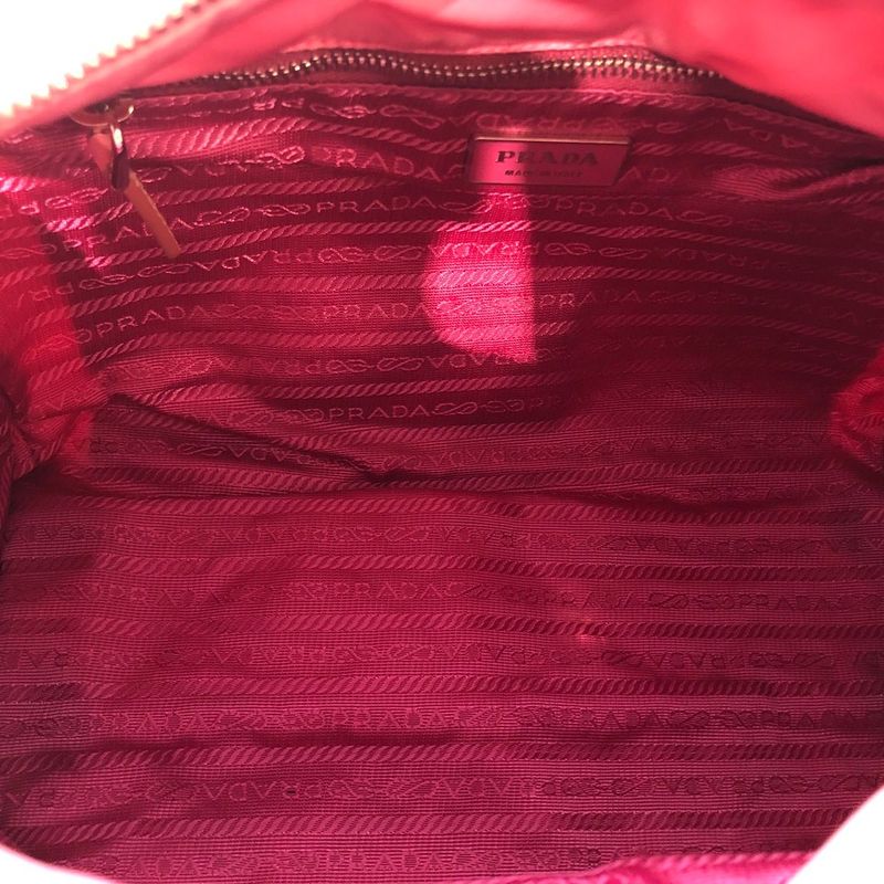 Prada Quilted 2-Way Mini Boston Bag Br2236 Triangle Logo Plate — view 8