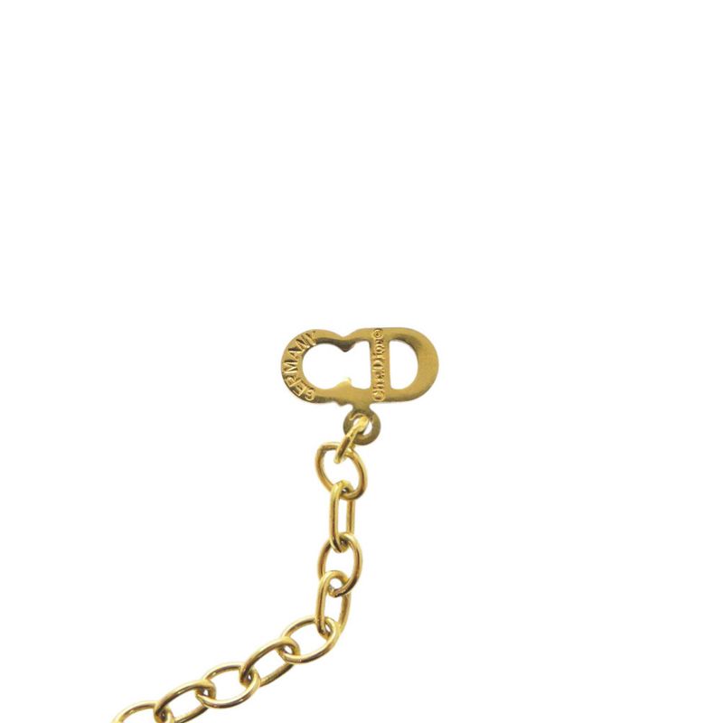 Dior Heart Metal Gold Necklace 0654 — view 6