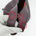 Hermes Picotin Lock PM 18 Eclat Handbag Purun Orange Poppy Taurillon — view 8