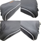 Hermes Bolide Vis Versa PM Perforated Logo Silk Cotton Asie Gray Cosmetic Pouch — view 7