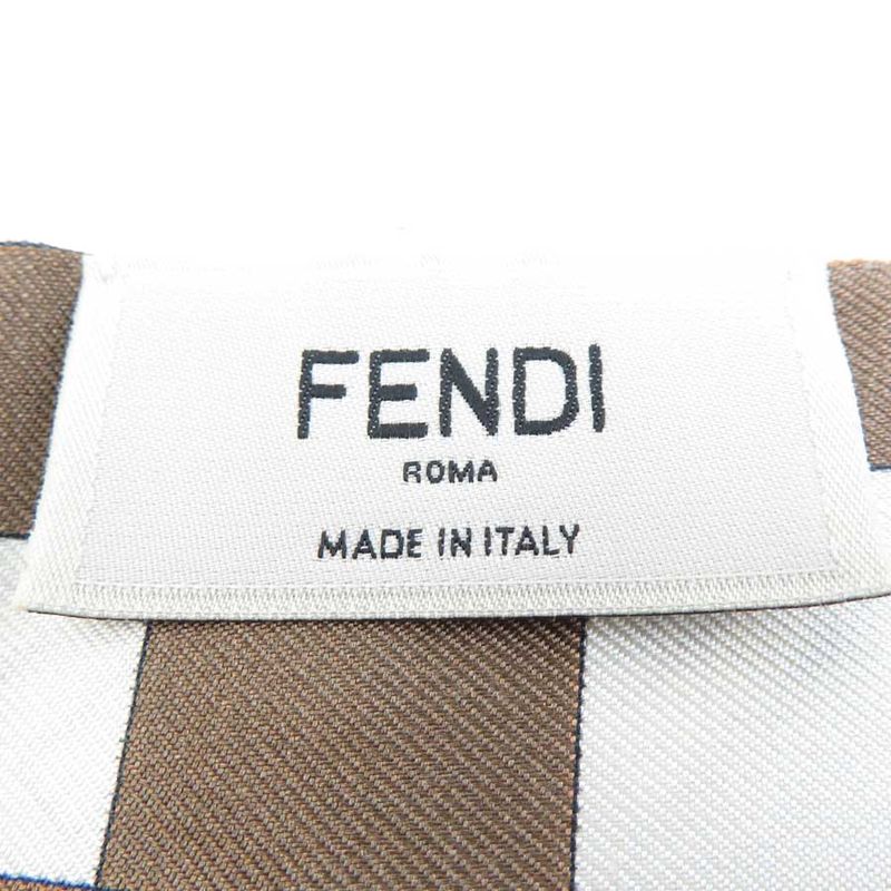Fendi Multicolor Geometric Print Scarf — view 7