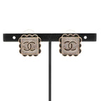 Chanel Earrings Gold Black Gray Coco Mark — view 7