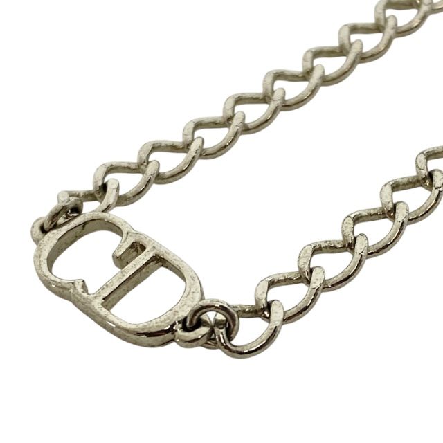 Christian Dior Chain Bracelet Bangle Accessories Jewelry CD Logo Metal Silver — view 5