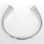 Hermes Bracelet Bangle Cour De Forge LG AG 925 SV Silver Jewelry — view 6