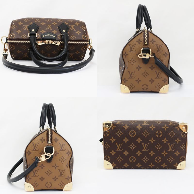 Louis Vuitton White Speedy Trunk 25 Monogram Handbag Shoulder Mini — view 4