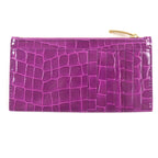 Bottega Veneta Cassette Long Zipper Card Case Maxi Intrecciato Croc Shape — view 4