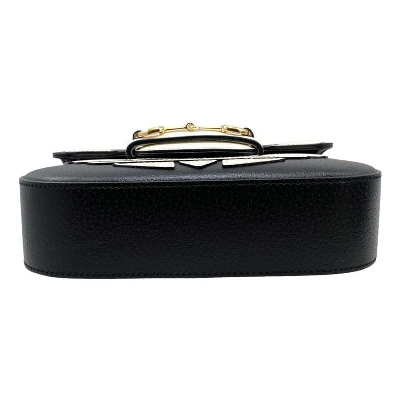 Gucci Adidas Collaboration Shoulder Bag Horsebit Mini Logo Black — view 5