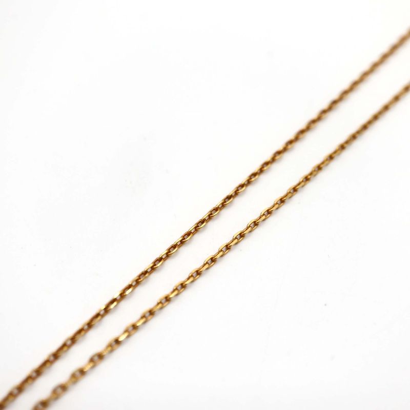 Hermes Necklace Eau Kelly Canade Gold Color Black Accessories — view 5