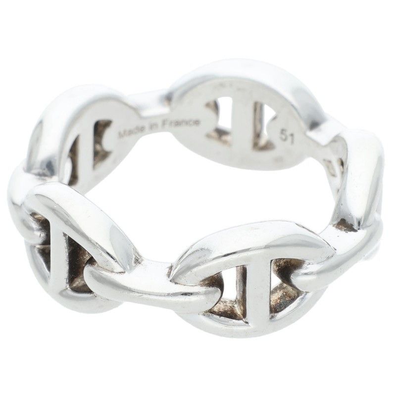 Hermes Chaine D'ancre Enchainee PM Silver Ring — view 5