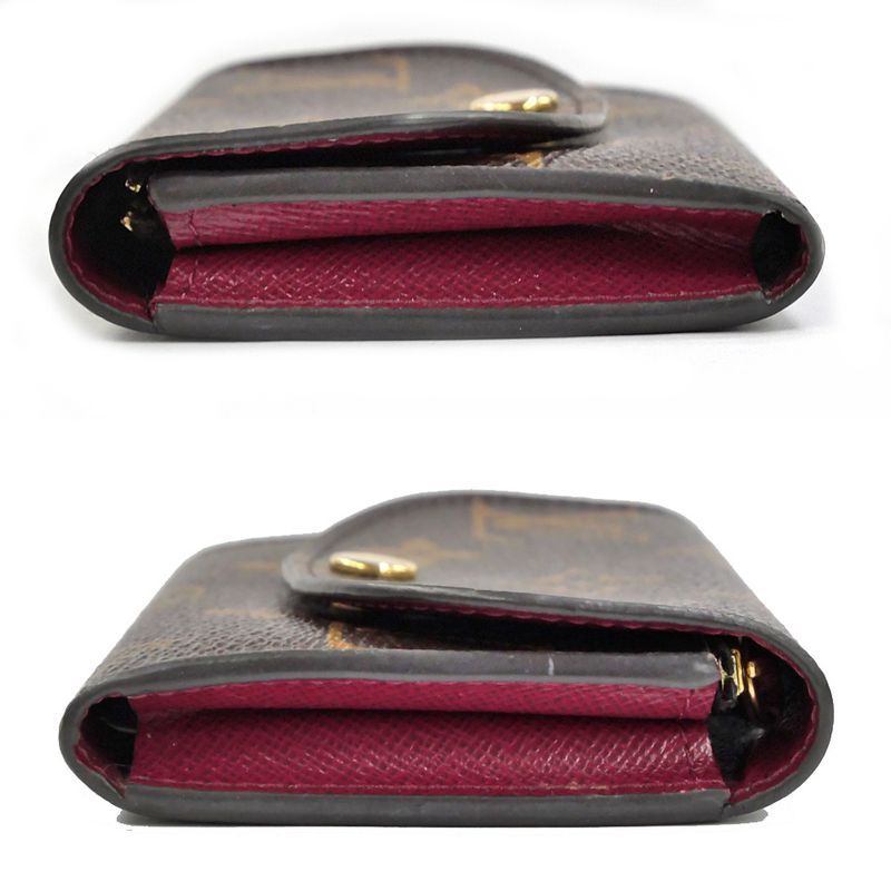 Louis Vuitton Porte Monnaie Rosalie Fuchsia Bifold Wallet Coin Case — view 6