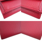 Gucci GG Marmont Compact Wallet Leather Red Bifold 0981 — view 8