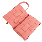 Bottega Veneta Cassette Shoulder Bag Maxi Intrecciato Pink — view 7