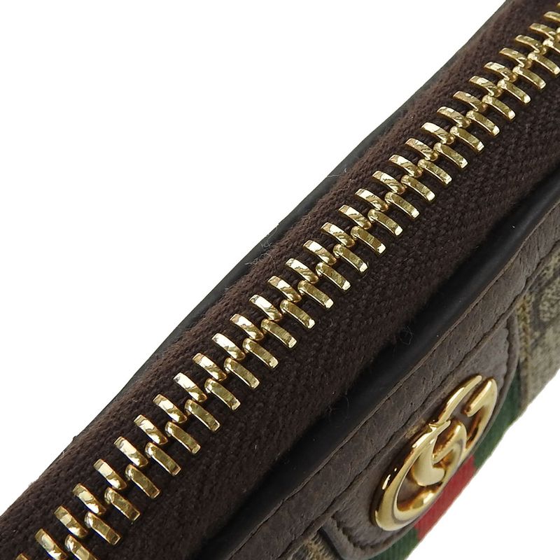 Gucci Key Case Off Dear Sherry Line GG Supreme Canvas Leather Beige — view 6