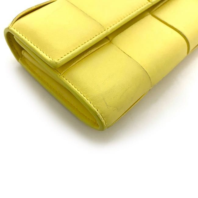 Bottega Veneta Foldable Long Wallet Yellow — view 4