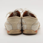 Hermes Leather Sneakers 35 White and Beige — view 4
