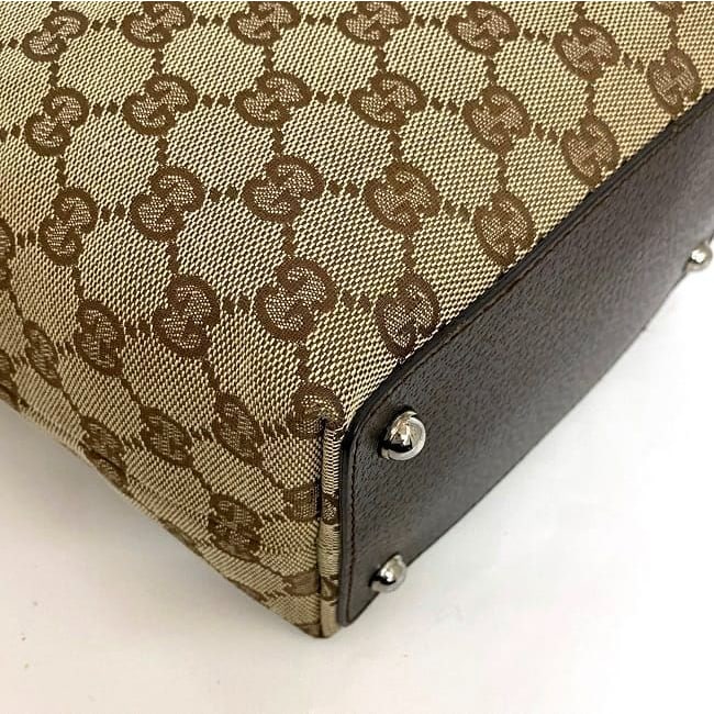 Gucci Tote Bag Beige Brown — view 5
