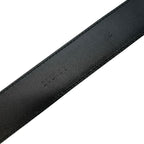 Prada 2 Cc121 4 Belt Saffiano Leather Black Silver — view 6