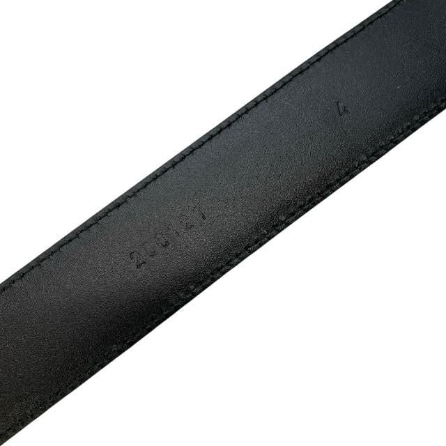 Prada 2 Cc121 4 Belt Saffiano Leather Black Silver — view 6