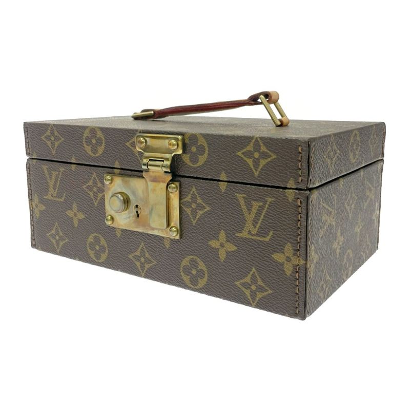 Louis Vuitton Monogram Boiteau Jewelry Case Brown Bag — view 4