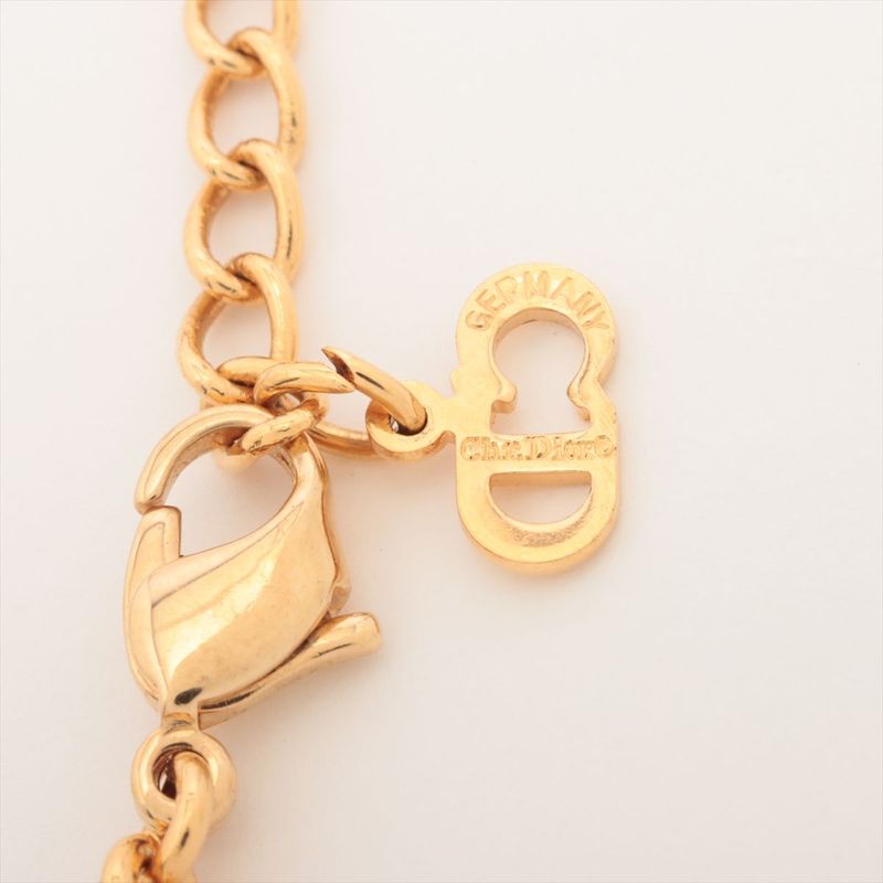 Christian Dior Necklace GP And Rhinestone Gold Germany — view 5