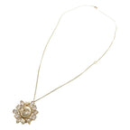 Chanel Faux Pearl Stone Chien Pan Gold B19K Coco Mark Necklace Accessory 0998 — view 3