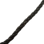 Hermes Leather Silver 925 Black Hardware Bracelet 1124 — view 9