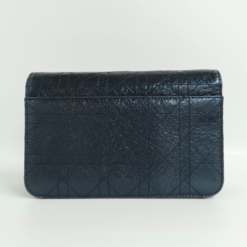 Dior Miss Wallet Chain Shoulder Bag Metallic Blue — view 3