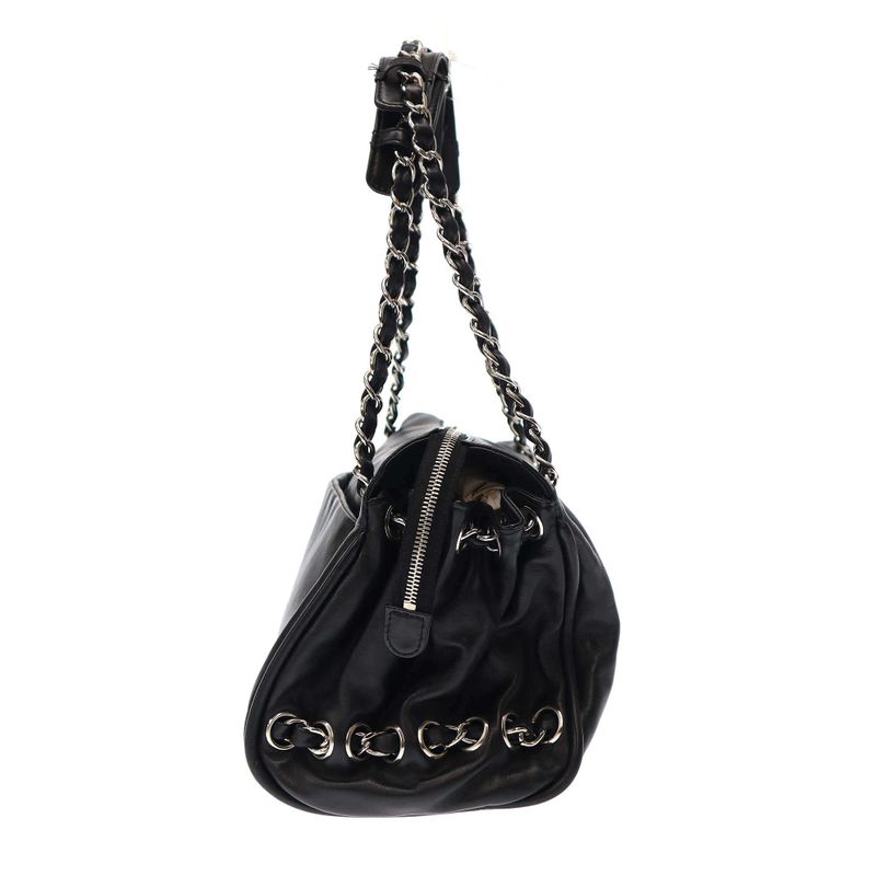 Chanel 2007 Coco Charm Shoulder Bag Lambskin Black — view 3