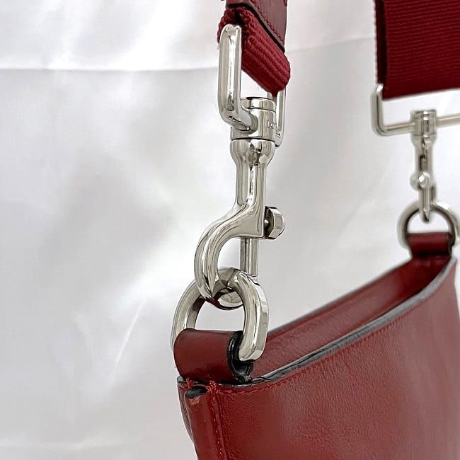 Loewe Shoulder Bag Red Anagram Leather — view 4
