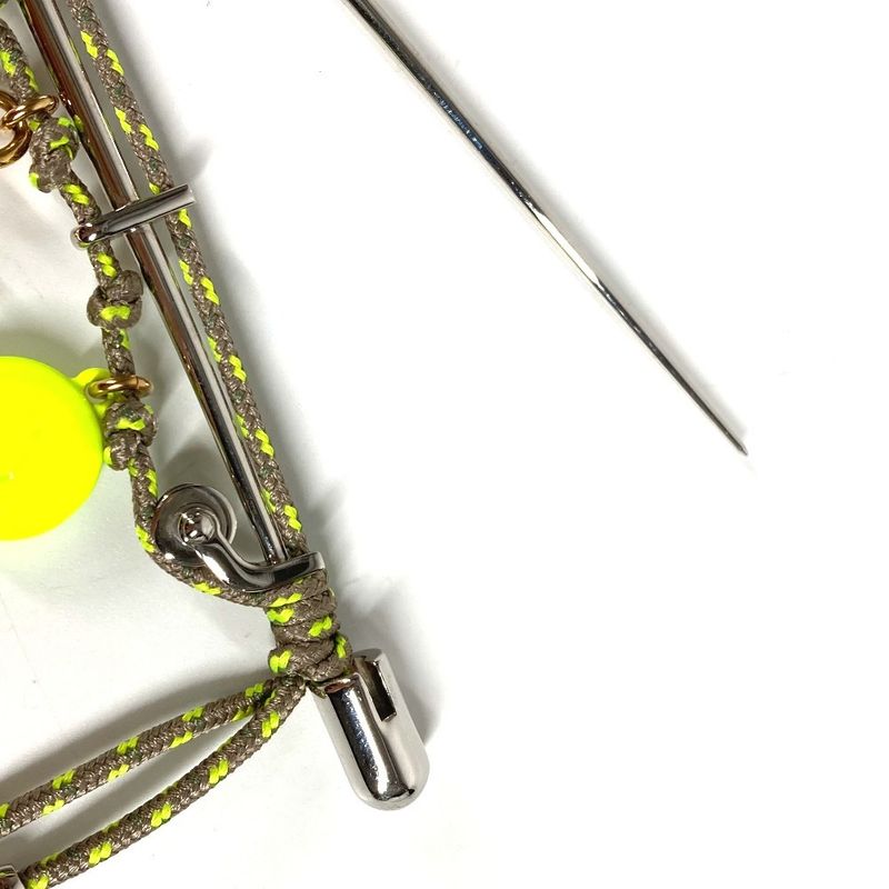 Louis Vuitton Brooch Rope Logo Metal Silver — view 8