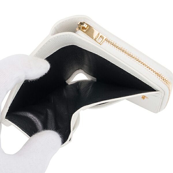 Saint Laurent Bifold Compact Wallet White Multi — view 6