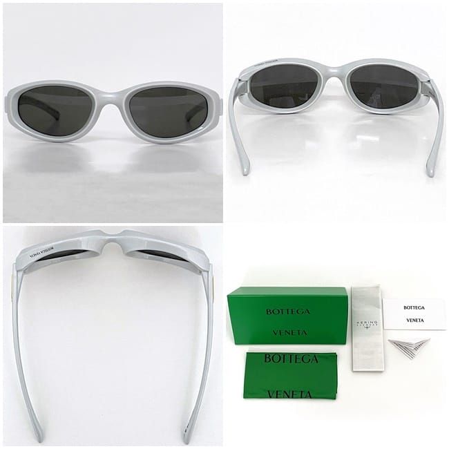 Bottega Veneta Sunglasses in White Black Bv1210 — view 3