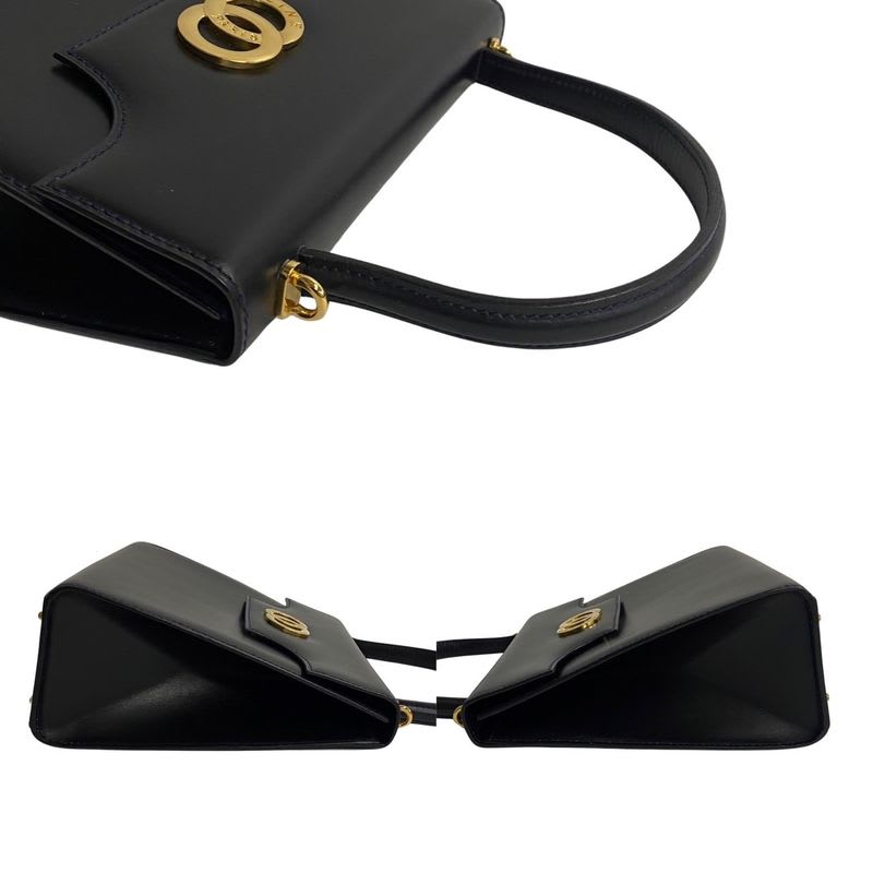 Celine Circle Logo Hardware Calf Leather 2-Way Tote Bag