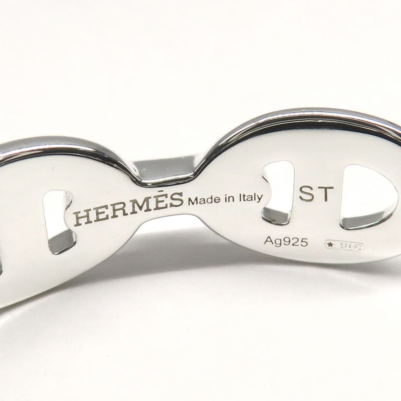 Hermes Bracelet Chaine D'ancre Anchene Bangle ST Size AG 925 Jewelry — view 7