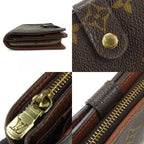 Louis Vuitton Bifold Wallet Compact Zip Monogram Canvas Brown Goldhardwar — view 4