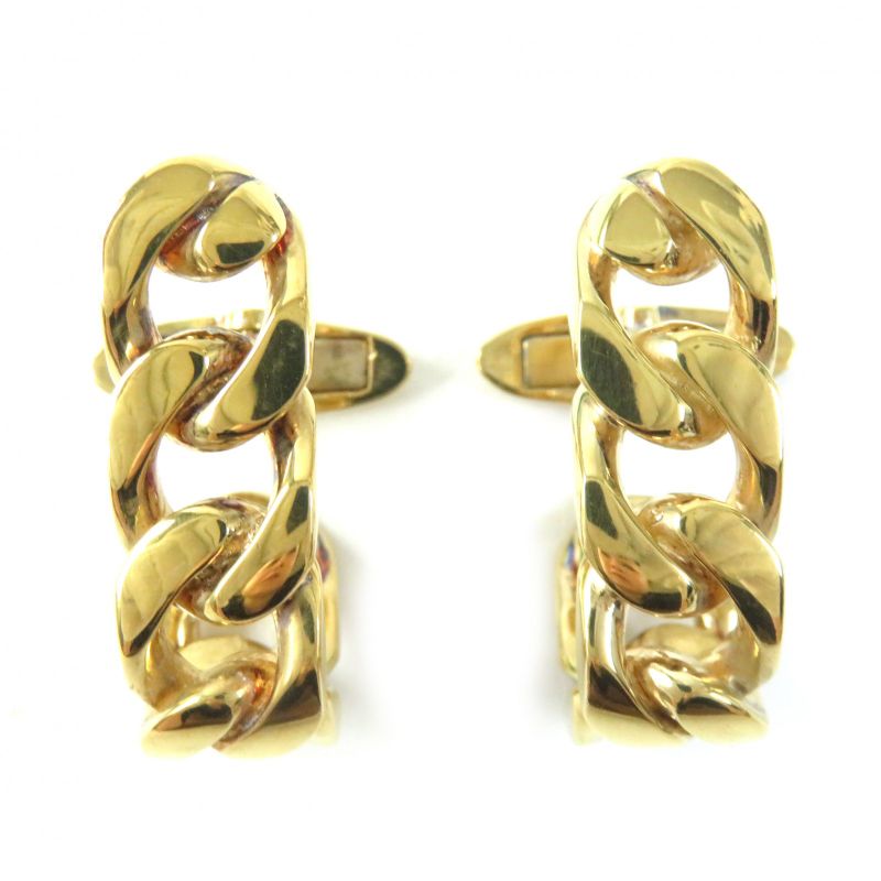 Bottega Veneta AG 925 Chain Cufflinks Gold Storage — view 4