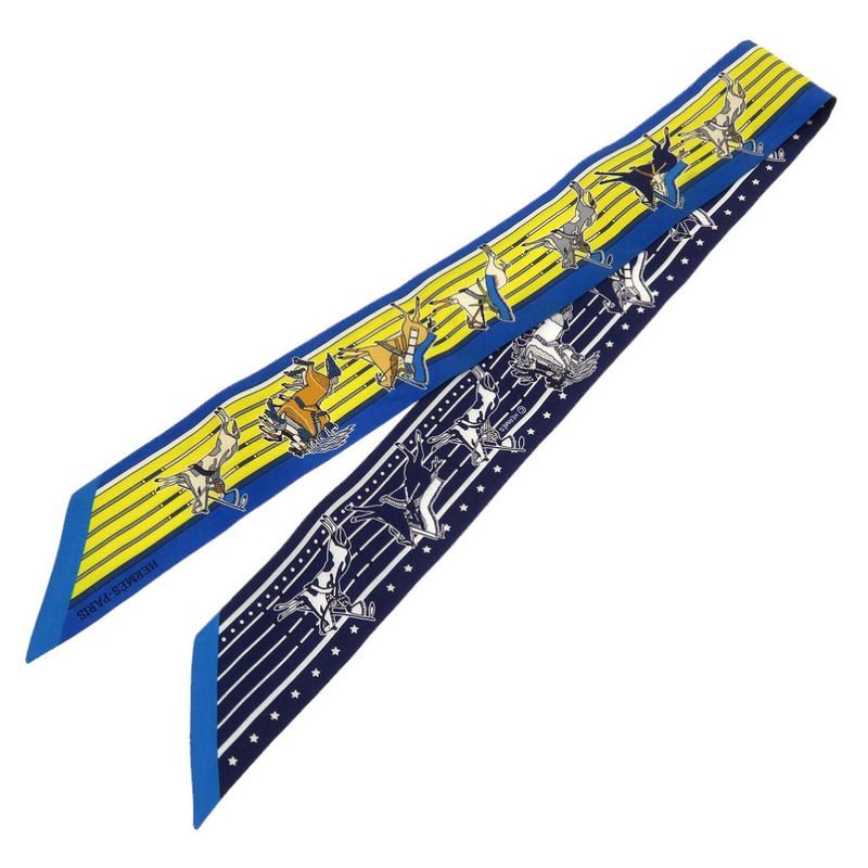 Hermes Paw Nee Chief Pani LA Shar Twilly Scarf — view 2