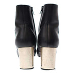 Celine Bambam Side Zip Metal Heel Ankle Boots Black 36 1 2 — view 3